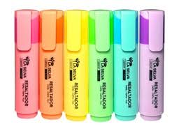 Resaltador jumbo colores pastel La Selva de 6 colores