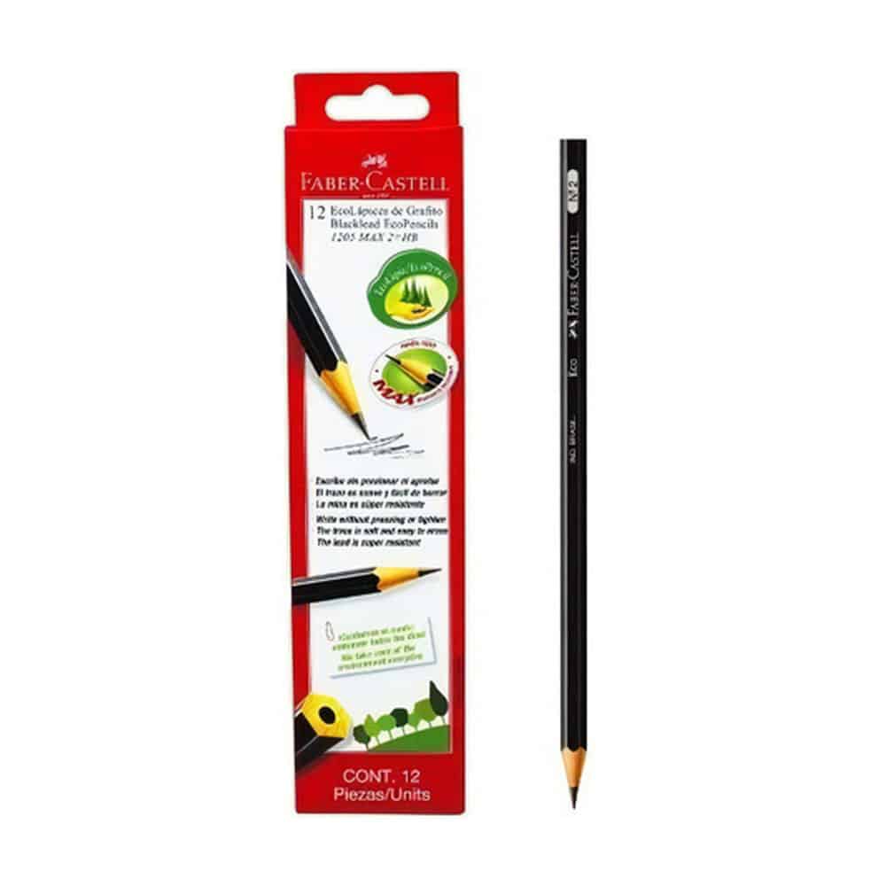 Lapiz negro barniz NEGRO Faber Castell 144PCS