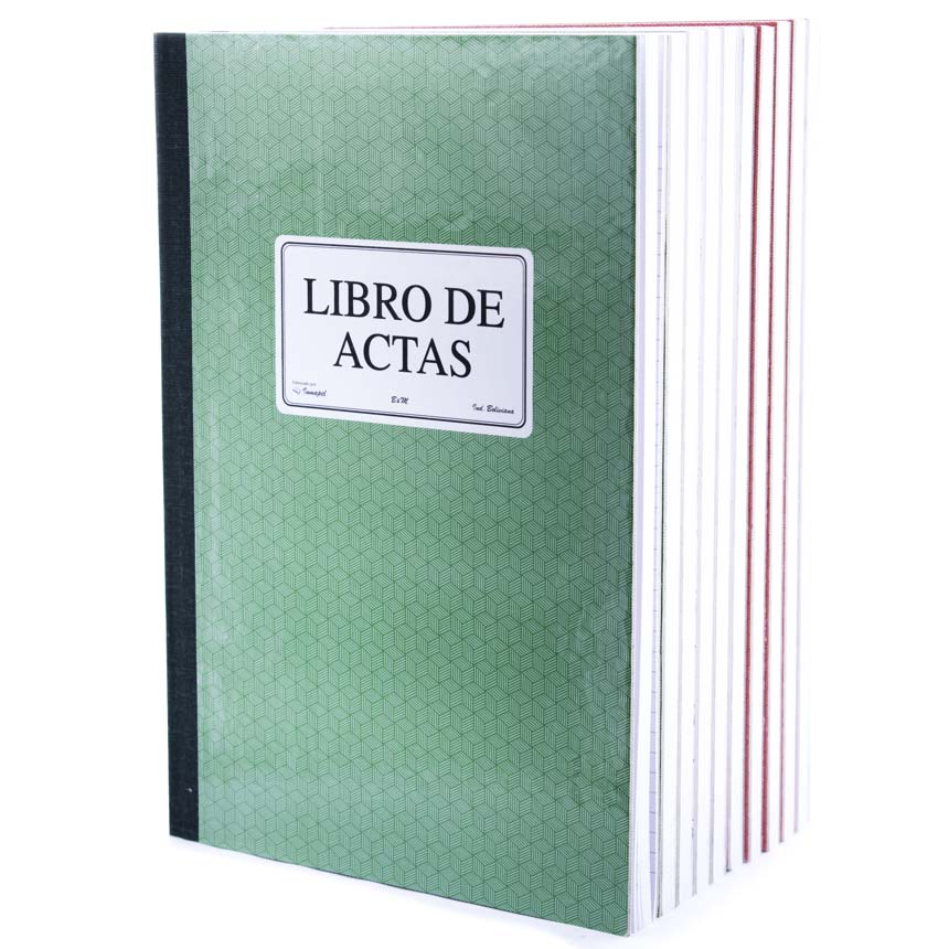 Libro de Acta FLIPO de PQ  de 10unidades