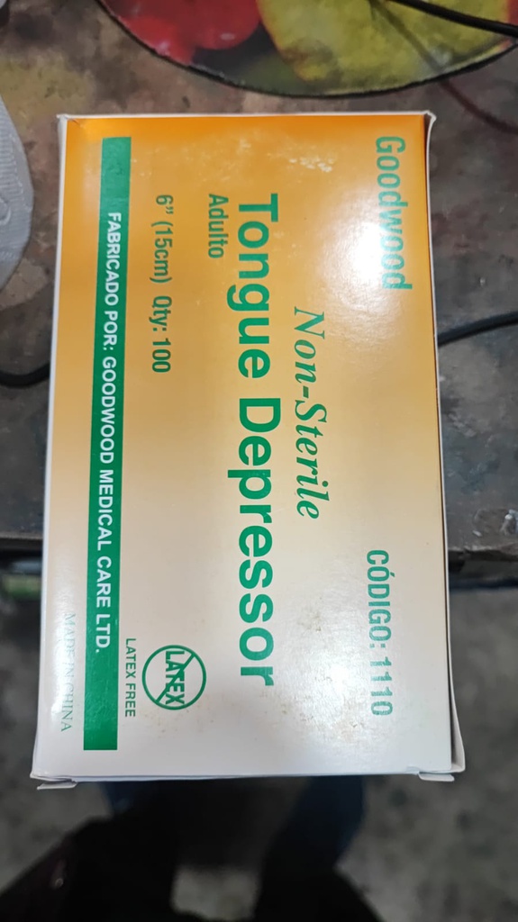 Palito baja lenguas para adulto 100 pcs. GOODWOOD