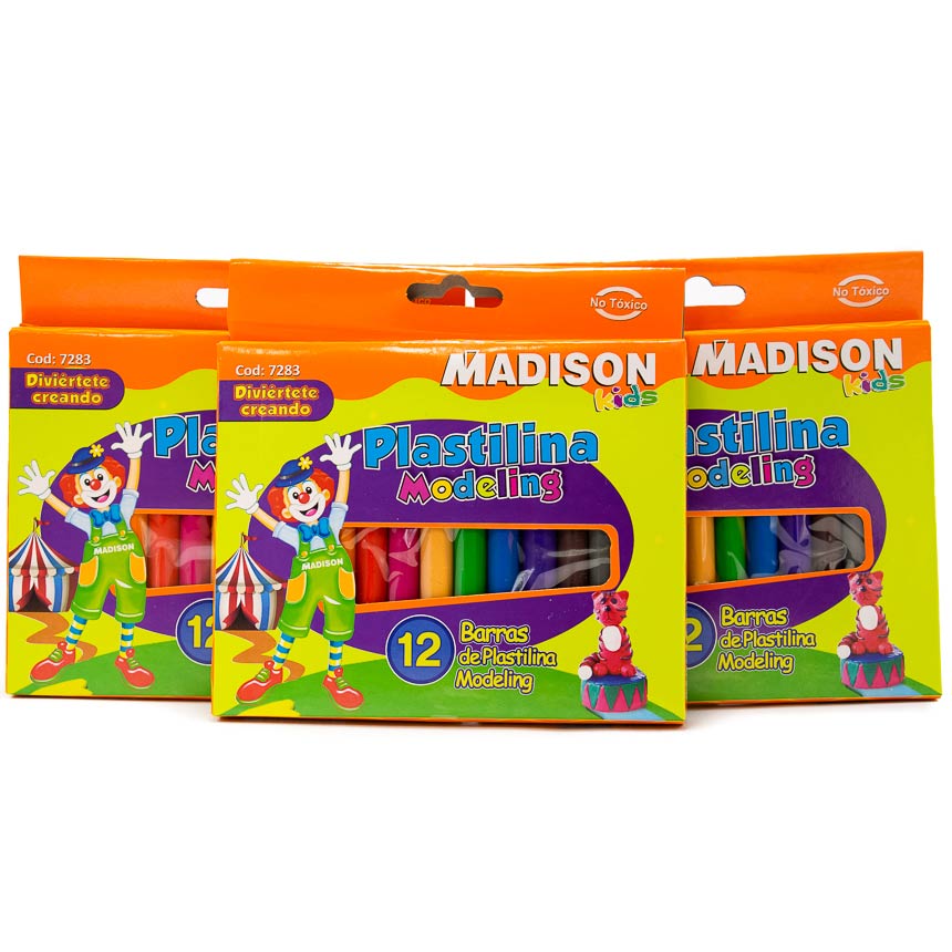 Plastilina Madison - 12 colores
