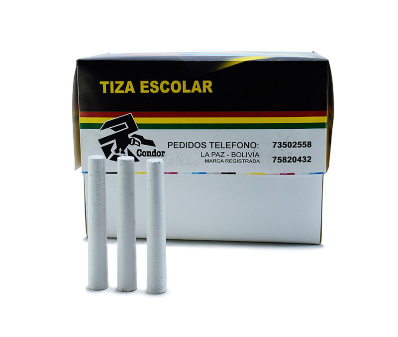 Tiza - Escolar blanco 100PCS