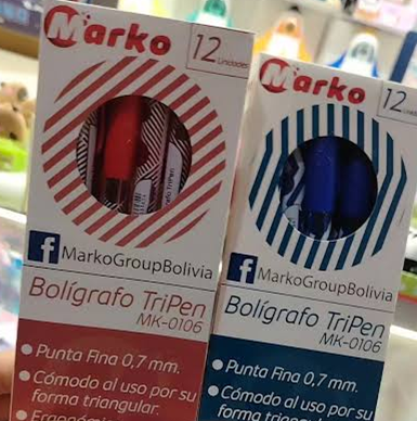 Boligrafo TriPen 0.7mm Marko 12PCS