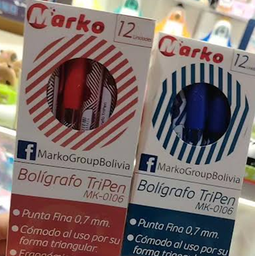 Boligrafo TriPen 0.7mm Marko 12PCS