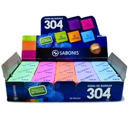 [TR304] Borrador colores 304 Sabonis 30pcs