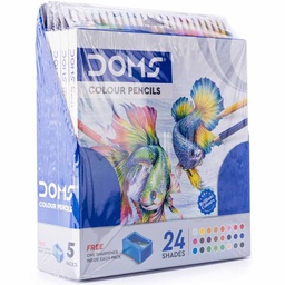 [8196] Color largo hexagonal 3.3mm DOMS 24 colores