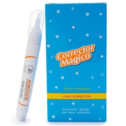 [42093] Corrector magico liquido tipo boligrafo GRANDE Acricolor 4.2ml, 12pcs