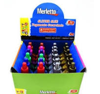 [ASTM D 4236] Glitter MERLETTO 50grs. 24 pcs 8 colores Surtido