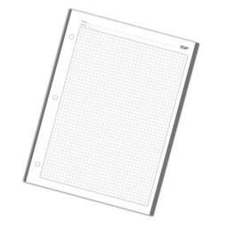 [HTBN-03] Hojas traper Flipo blanco y negro normal 200hjs (3 huecos)