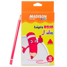 [8840] Lapiz Rojo Jumbo Madison 24 pcs