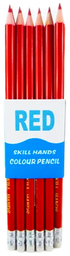 [LP-SH-RO-GO] Lapiz Rojo Skill Hands + Goma 12pcs