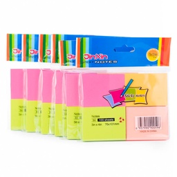 [B4-4] Taco de posit o notas adhesivas de Colores Divididos en 4 7.5x10.1cm