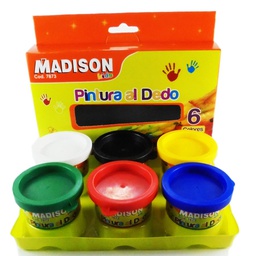 [9027] Pintura al Dedo Madison 12 colores 30ML